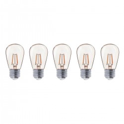 Lot de 5 ampoules LED E27 PARTY BULB Filament