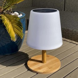 Lampe de table Solaire STANDY MINI WOOD SOLAR - Terrasse