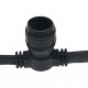 Guirlande Guinguette Professionnelle Câble plat - 12 Mètres / 12 douilles B22 - Douille 