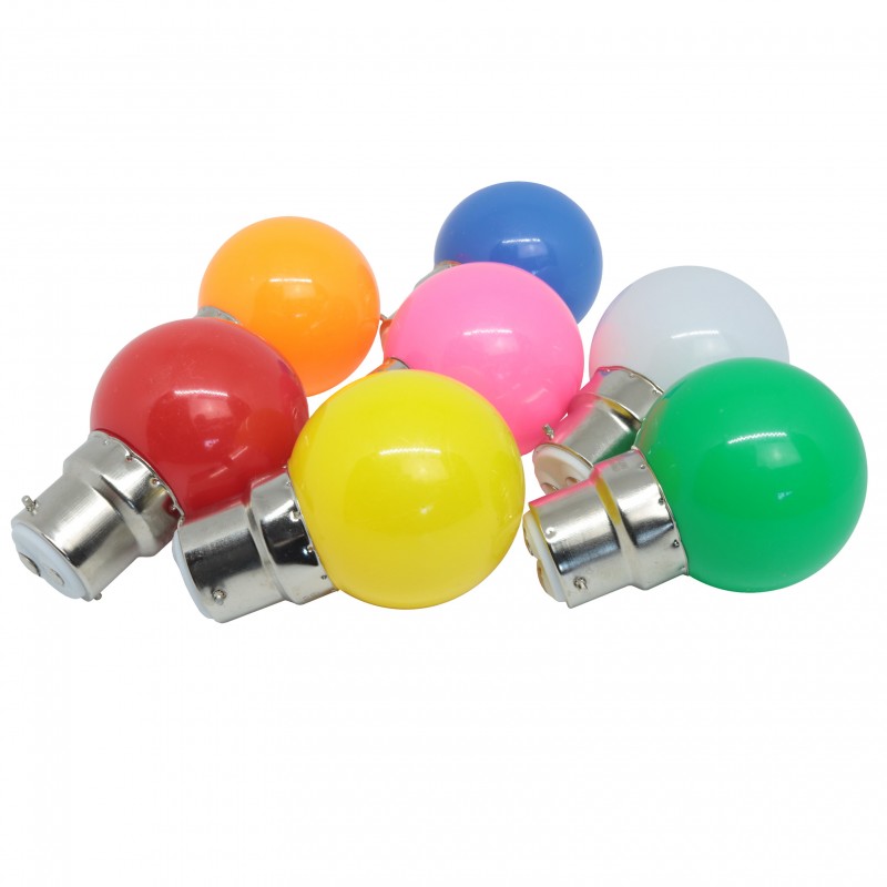 Lot de 24 ampoules LED B22 1W Blan.