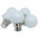 Lot de 12 ampoules LED LB-Light B22 1W Blanc Chaud Incassables (équivalence 15W) pour Guirlande Extérieure