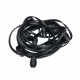 Guirlande Guinguette Professionnelle Câble plat - 12 Mètres / 24 douilles E27 - Noire
