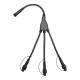 Guirlande Guinguette Professionnelle Câble plat - 12 Mètres / 12 douilles B22